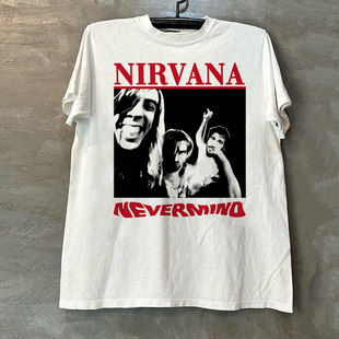 Nirvana涅槃乐队科特柯本周边短袖T恤vintage氛围感美式痞帅潮tee