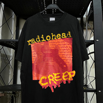 电台司令乐队美式重磅棉潮牌半袖