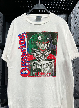 The Offspring后裔独立摇滚乐队短袖T恤FOG哥特美式重磅棉半袖男