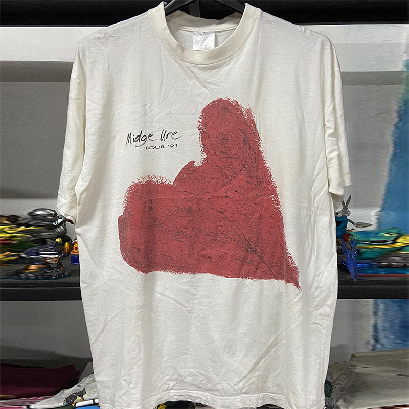 MidgeUre美式重磅棉小领口半袖