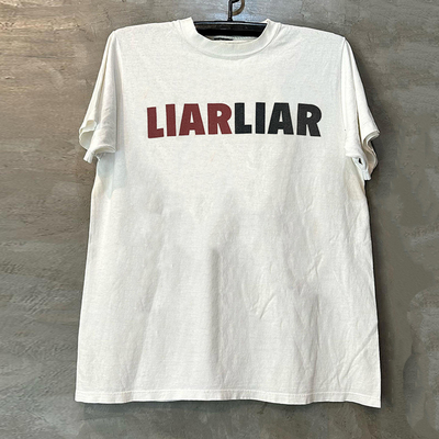 谎言游戏小说美式小领口短袖T恤