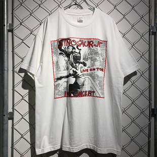 Dinosaur Jr.恐龙二世摇滚乐队短袖T恤chic美式高级感五分袖ins潮