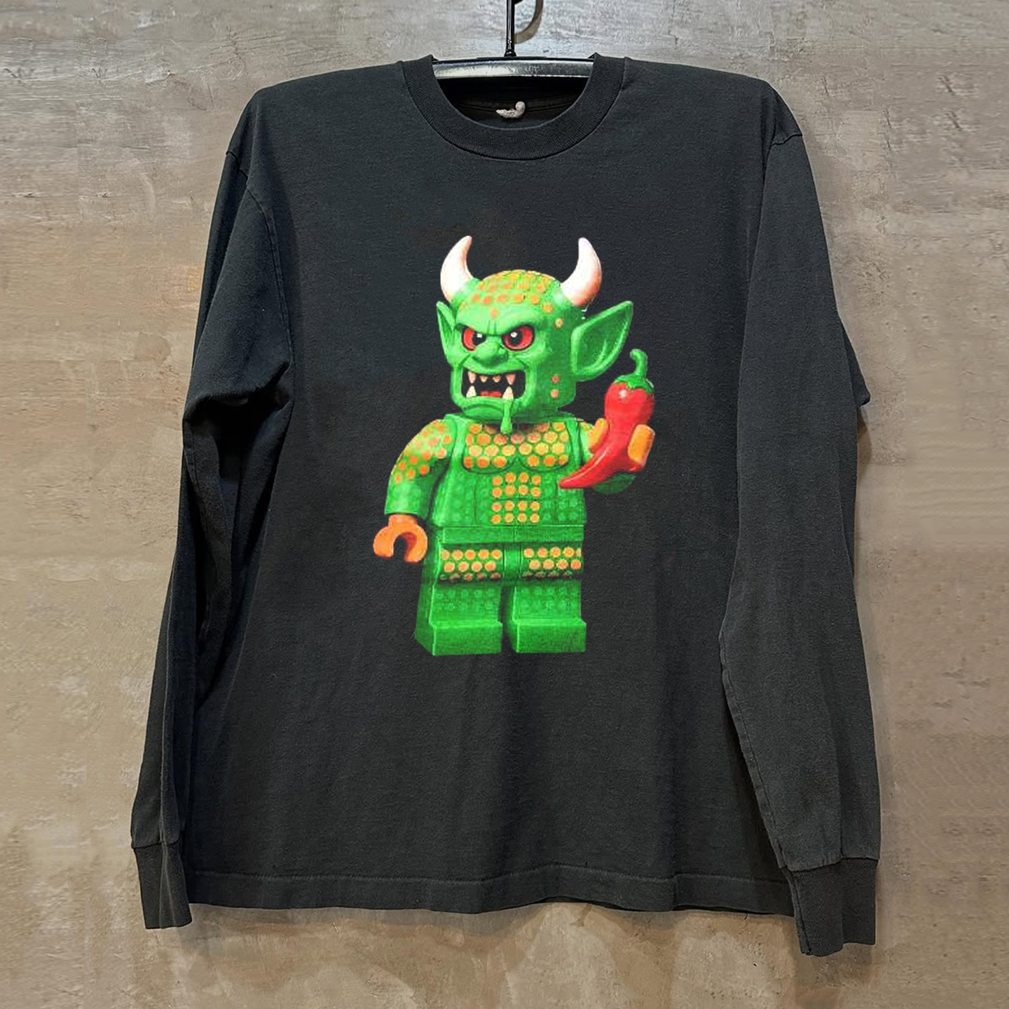 Red Hot Chili Peppers红辣椒乐队周边美式潮牌印花长袖情侣款T恤