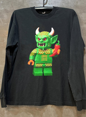 Red Hot Chili Peppers红辣椒乐队周边美式潮牌印花长袖情侣款T恤