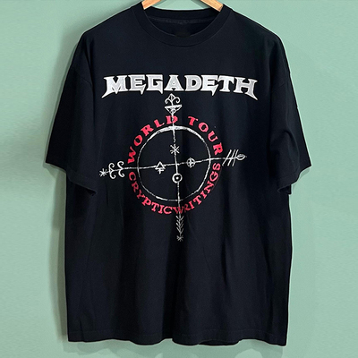 Megadeth乐队摇滚周边短袖