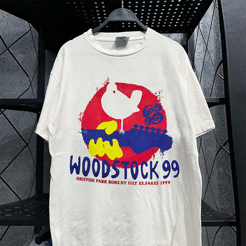 Woodstock'99电影周边短袖T恤棉
