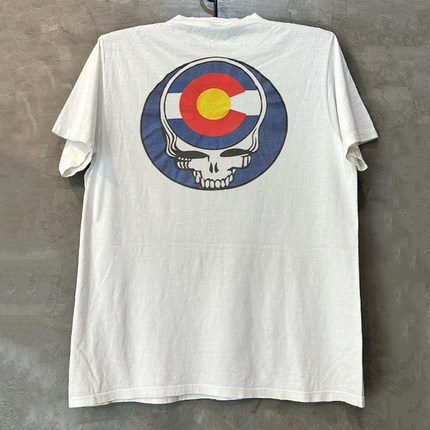 Grateful Dead感恩而死乐队迷幻摇滚短袖T恤cec美式复古半袖潮tee