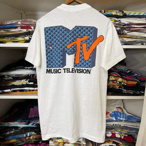 MTV音乐电视oversize短袖