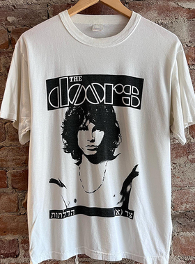 The Doors大门乐队蓝调摇滚短袖T恤hiphop美式嘻哈氛围感炸街半袖