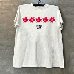 Human Made潮牌短袖T恤ins风花卉印花ulzzang经典美式男女半袖棉