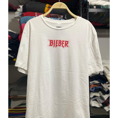Bieber贾斯汀比伯美式复古短袖