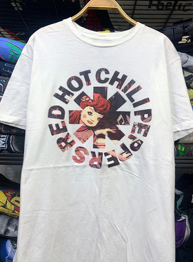 Red Hot Peppers红辣椒乐队高街摇滚嘻哈短袖男女纯棉T恤