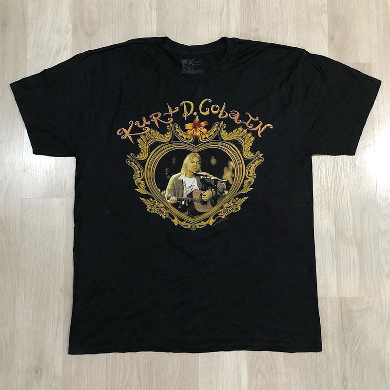 潮流落肩短袖T恤乐队潮流男款