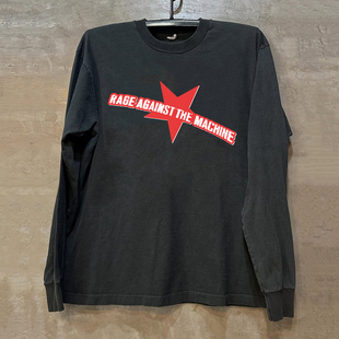 Rage Against The Machine愤怒机器乐队vintage美式圆领长袖T恤潮
