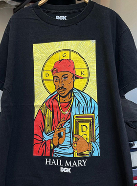 2Pac图派克西海岸hiphop嘻哈潮流短袖恶搞人像vintage复古男女T恤