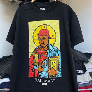 2Pac图派克西海岸hiphop嘻哈潮流短袖 恶搞人像vintage复古男女T恤