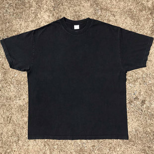 250g重磅棉纯色短袖男宽松T恤女oversize打底衫体恤潮纯棉半袖