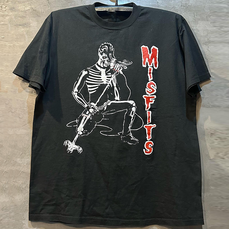 短袖摇滚风男女Themisfits乐队