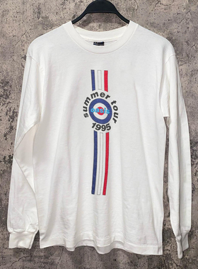 Oasis绿洲乐队数码直喷潮牌长袖T恤chic嘻哈高级感美式复古上衣男