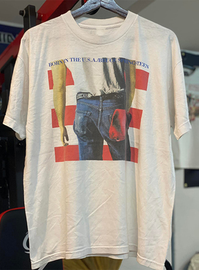 Bruce Springsteen斯普林斯汀chic摇滚短袖美潮炸街男女重磅棉T恤