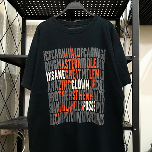 Insane Clown Posse疯狂小丑团金属摇滚chic嘻哈短袖男女纯棉T恤