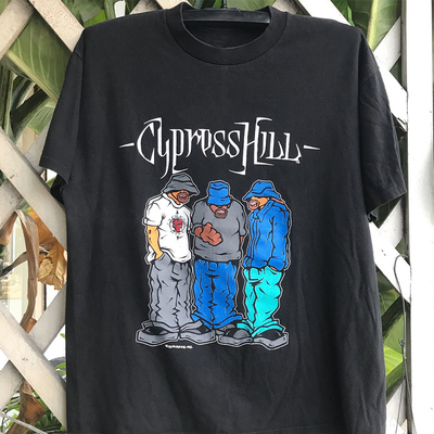 短袖T恤西海岸嘻哈男女摇滚乐队