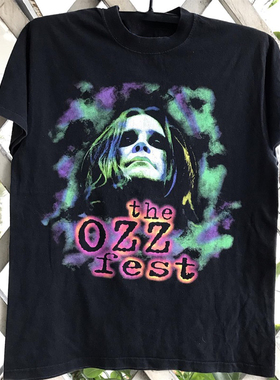 Ozzy Osbourne奥兹人像摇滚音乐节印花hipho美式炸街潮流短袖T恤