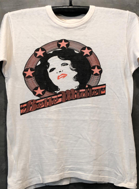 Bette Midler贝特·迈德尔人像vintage复古印花短袖男女高街T恤棉