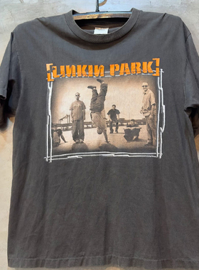 Linkin Park林肯公园摇滚乐队美式短袖T恤hiphop潮牌圆领古着半袖