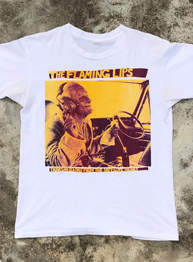 The Flaming Lips烈焰红唇摇滚合唱团短袖T恤vibe氛围感街头潮tee