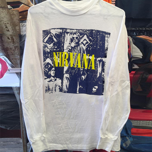 Nirvana涅槃天使摇滚乐队周边美式小众潮牌长袖男女复古男女款T恤