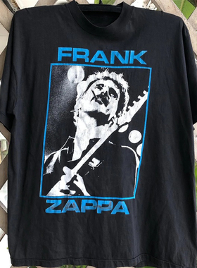 Frank Zappa弗兰克扎帕人像印花vintage摇滚乐队短袖高街潮流T恤