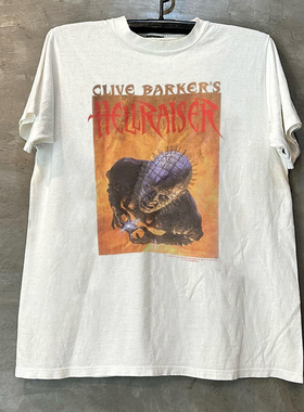 Hellraiser猛鬼追魂同名漫画恐怖电影短袖T恤vintage美式潮牌半袖