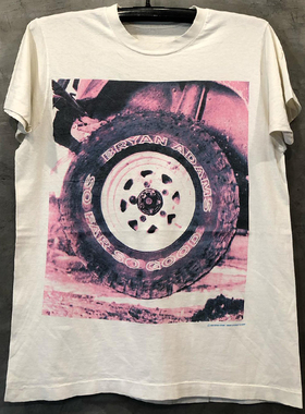 Bryan Adams布莱恩亚当斯美潮炸街慵懒风cec短袖男女纯棉质感T恤