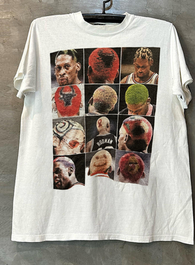 Dennis Rodman丹尼斯·罗德曼周边短袖T恤chic嘻哈炸街潮牌半袖男