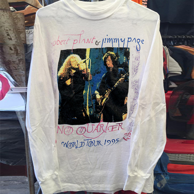 LedZeppelin齐柏林飞船乐队周边美式复古小众街头印花长袖情侣T恤