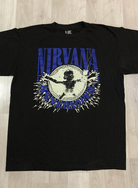 Nirvana Nevermind涅槃天使乐队别介意小孩人像高街男女短袖T恤潮