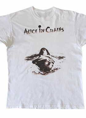 Alice in Chains爱丽丝囚徒乐队欧美摇滚风hiphop嘻哈男女短袖T恤