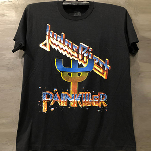 Judas Priest犹大圣徒乐队美潮炸街摇滚hiphop嘻哈复古短袖T恤男