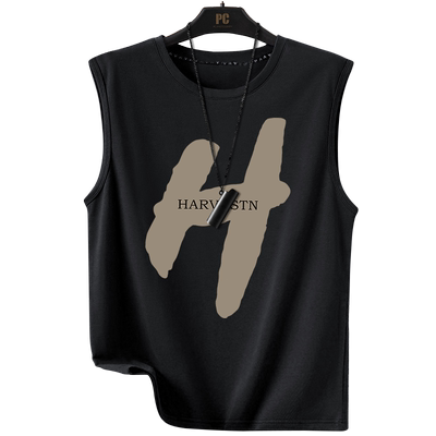 无袖背心夏季青少年纯棉宽松t恤