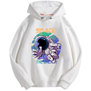 初中生卫衣男款2026新款春季带帽上衣青少年潮牌帅气学生连帽外套