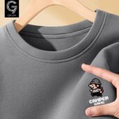 打底衫 2025新款 冬季 男士 青少年双面德绒保暖衣加绒加厚长袖 t恤男