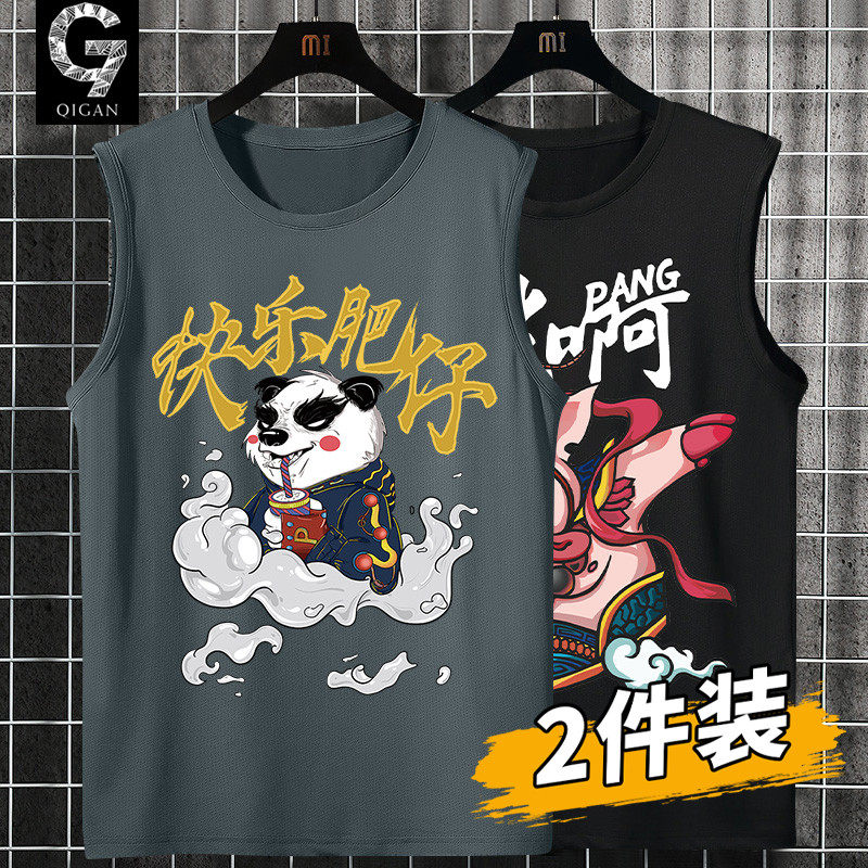 背心男2026新款夏季薄款无袖t恤图片
