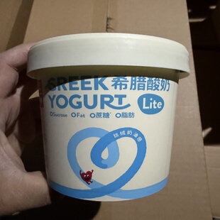 早餐代餐酸奶 2桶Lite健身 清仓 乐纯希腊酸奶0蔗糖0脂肪酸奶400g