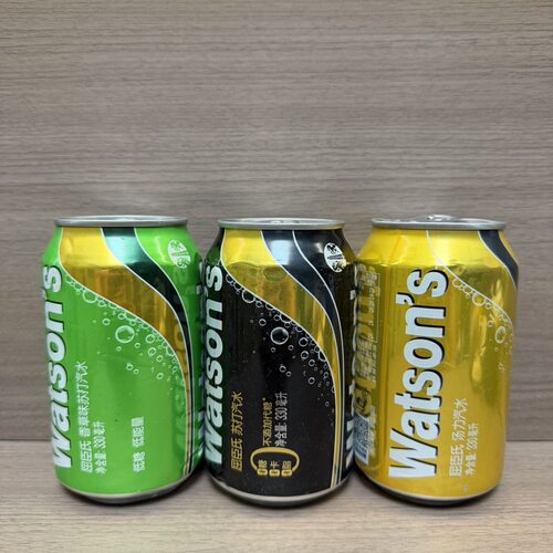 磕碰变形/屈臣氏苏打汽水330ml*6罐饮料饮品可用于调酒苏打气泡水