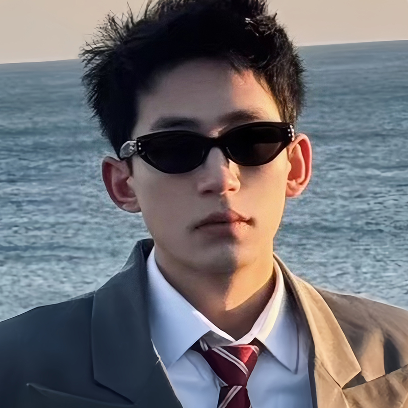 gm猫眼墨镜男款高级感韩版开车专用偏光防紫外线近视太阳眼镜女潮
