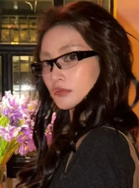 繆系复古方形书呆子素颜神器眼镜防蓝光平光镜可配近视方圆脸显瘦