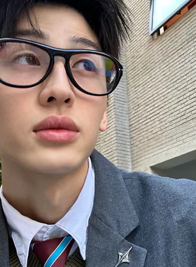 gm复古黑框近视眼镜男款大框大脸显瘦学生可配高度数变色镜片女潮