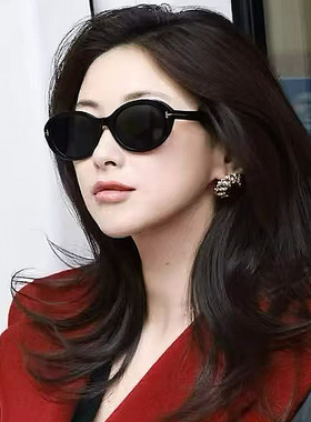 朱珠同款墨镜女款高级感适合方圆脸偏光防紫外线近视太阳眼镜男款