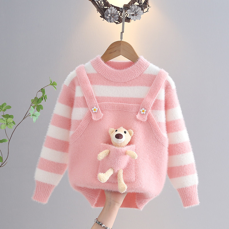 女童秋冬季毛衣打底衫